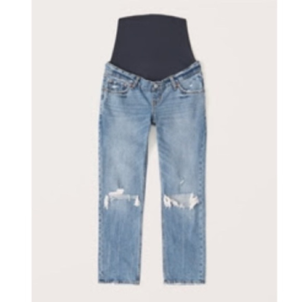 Abercrombie Maternity Ankle Straight Leg Jeans
